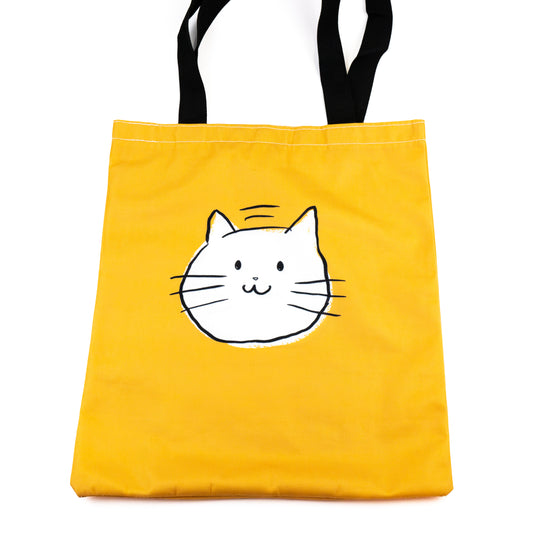 Happy Cat Yellow Tote