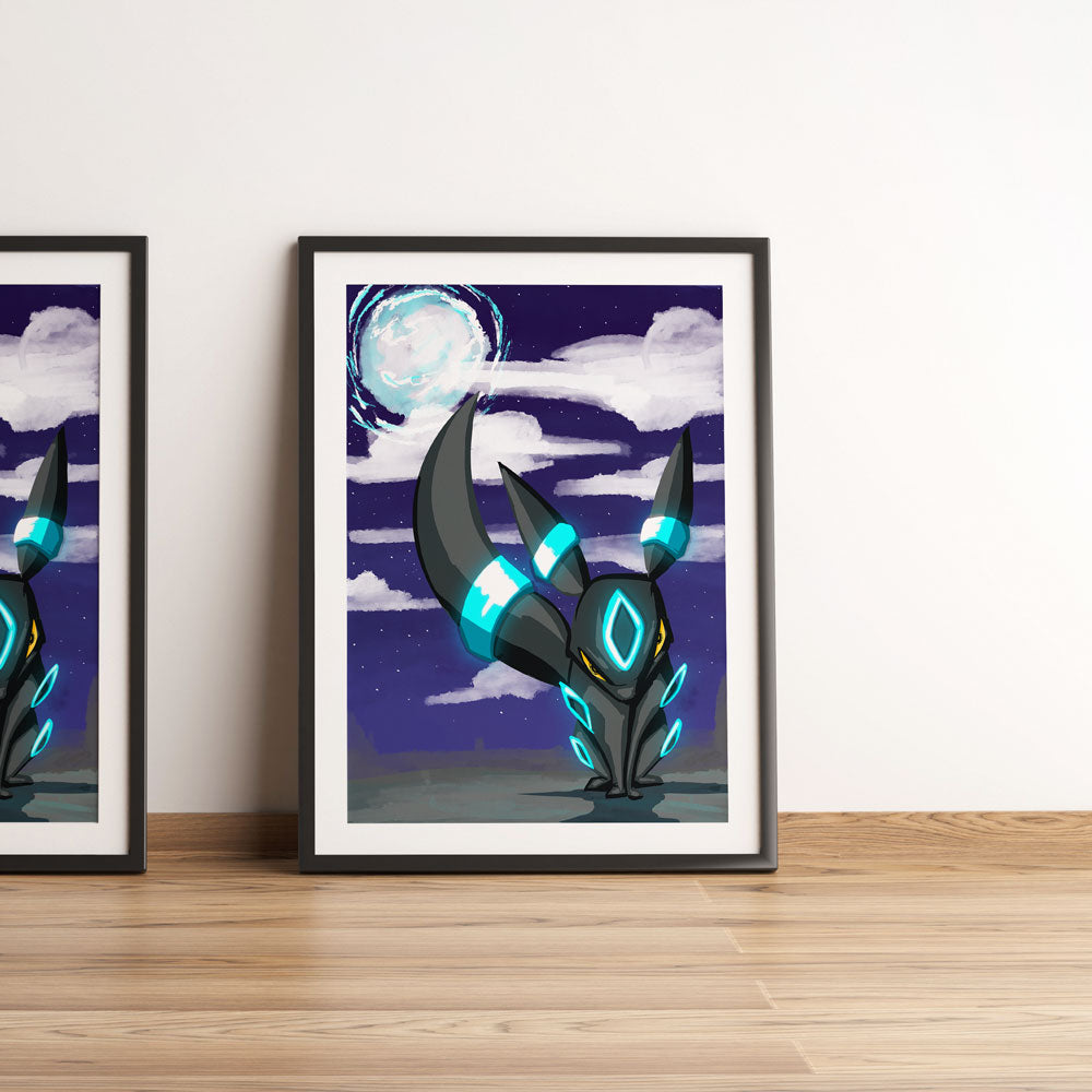 Moonlit Umbreon Limited Edition Art Print