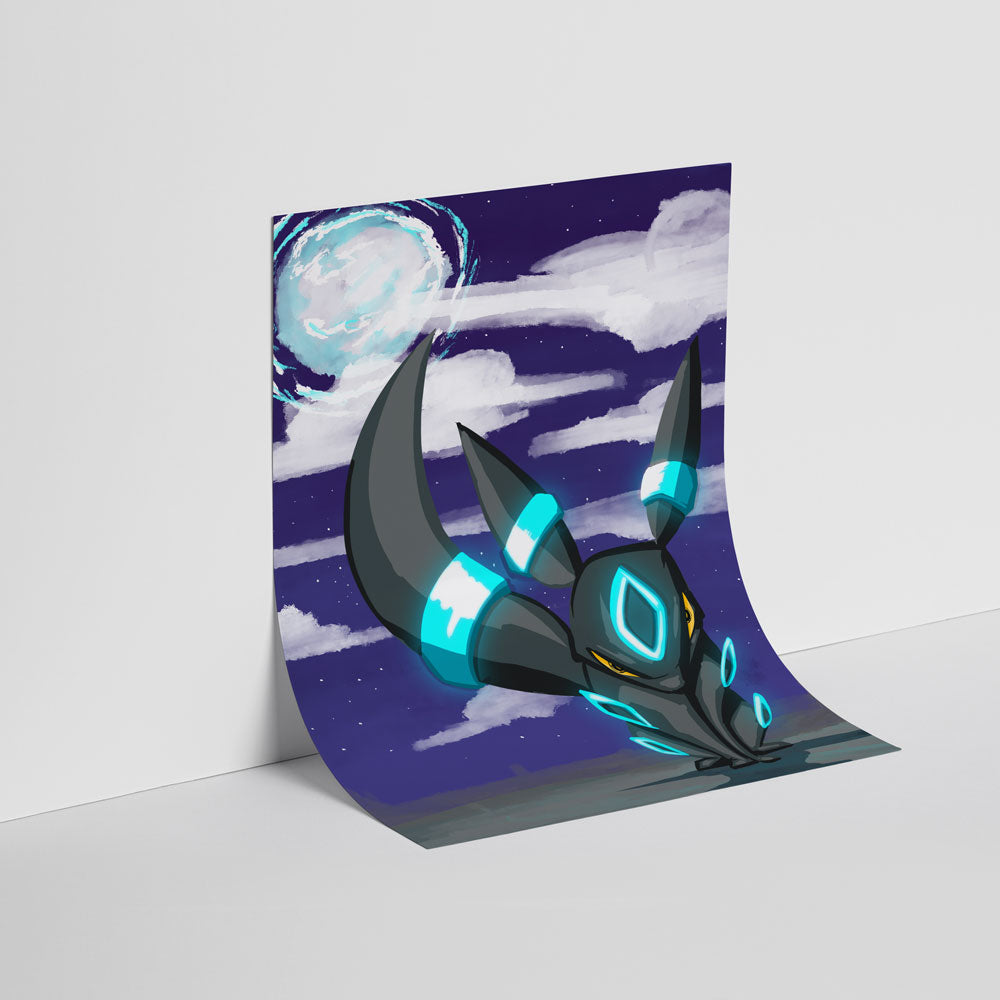 Moonlit Umbreon Limited Edition Art Print