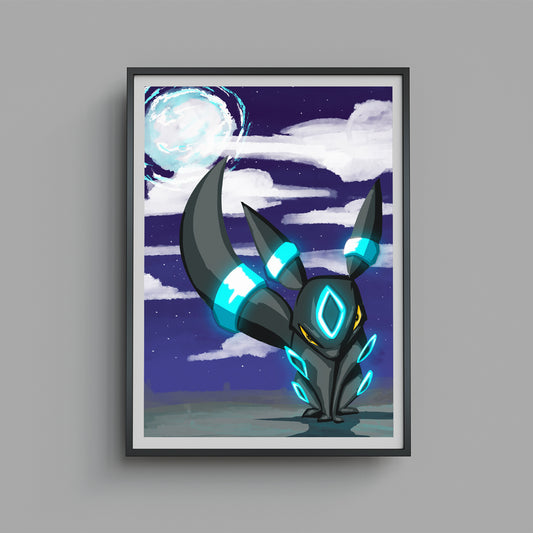 Moonlit Umbreon Limited Edition Art Print